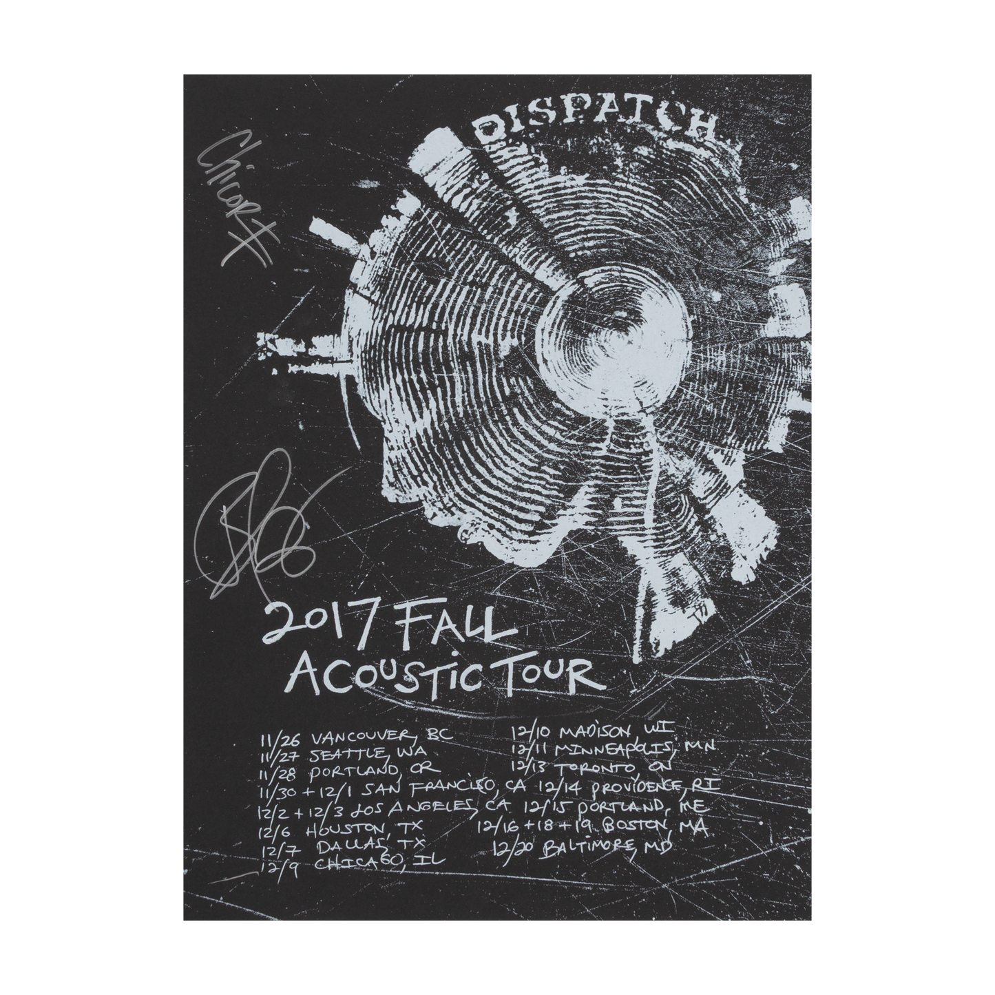 Fall Acoustic Tour Poster 2017 [SIGNED]