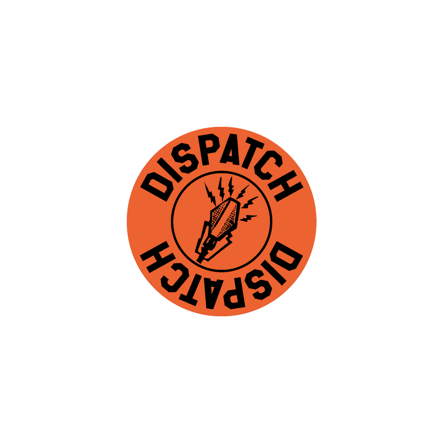 Microphone Sticker - Orange